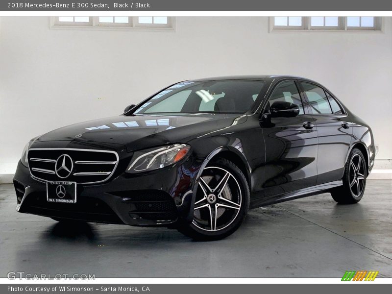 Black / Black 2018 Mercedes-Benz E 300 Sedan