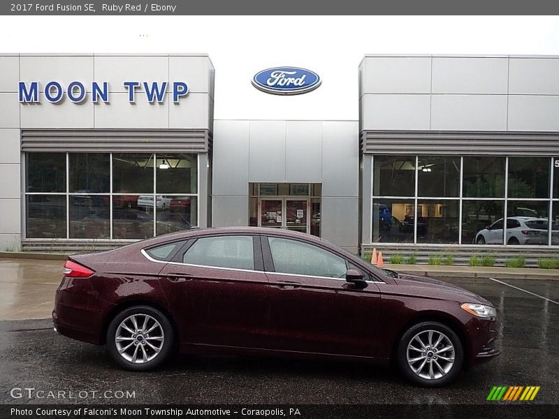 Ruby Red / Ebony 2017 Ford Fusion SE