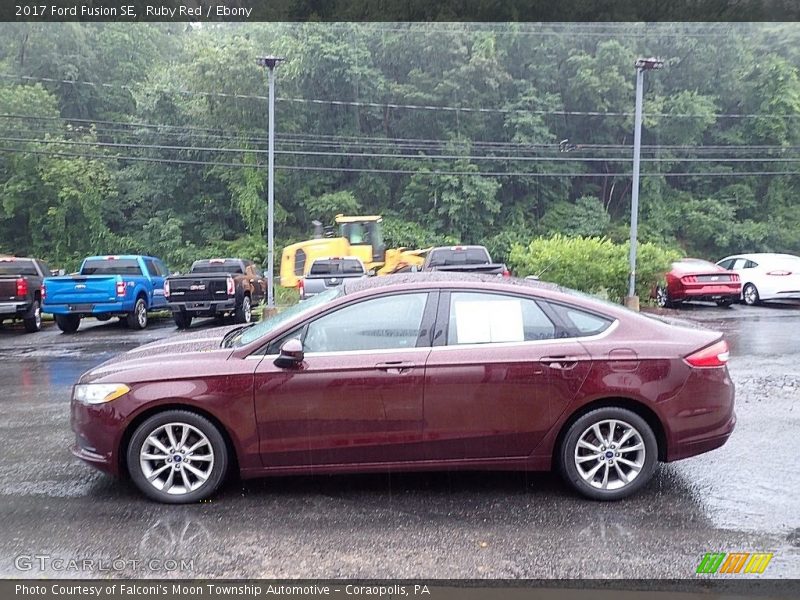 Ruby Red / Ebony 2017 Ford Fusion SE