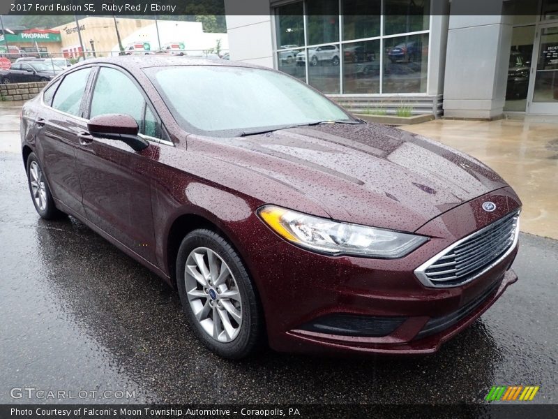 Ruby Red / Ebony 2017 Ford Fusion SE