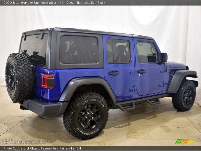 Ocean Blue Metallic / Black 2020 Jeep Wrangler Unlimited Willys 4x4