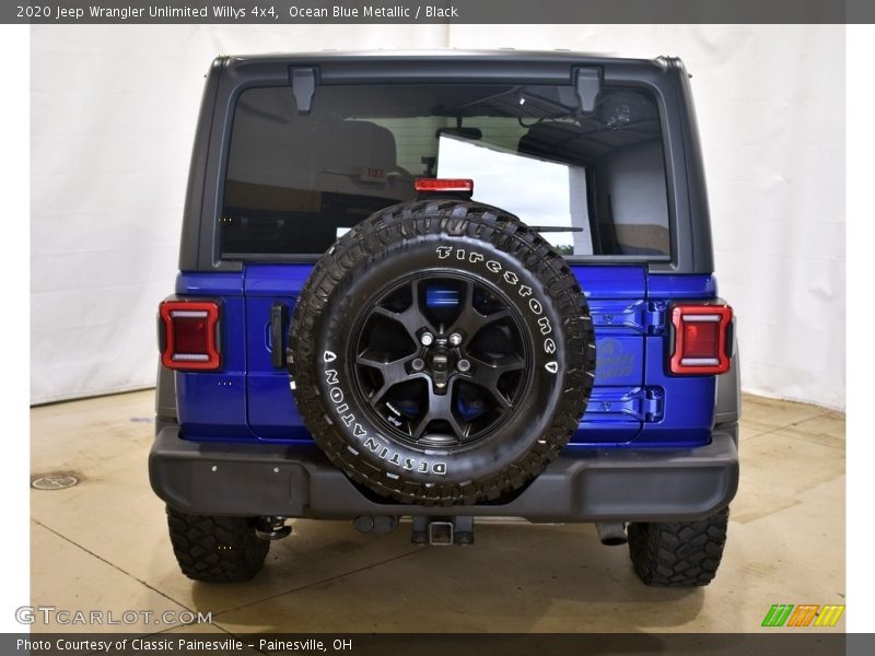 Ocean Blue Metallic / Black 2020 Jeep Wrangler Unlimited Willys 4x4