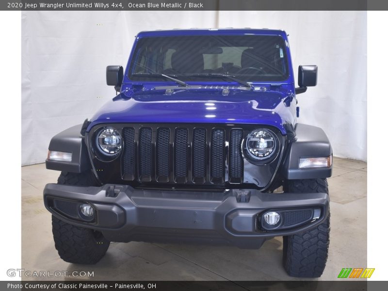 Ocean Blue Metallic / Black 2020 Jeep Wrangler Unlimited Willys 4x4