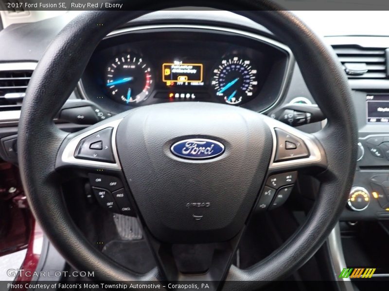 Ruby Red / Ebony 2017 Ford Fusion SE