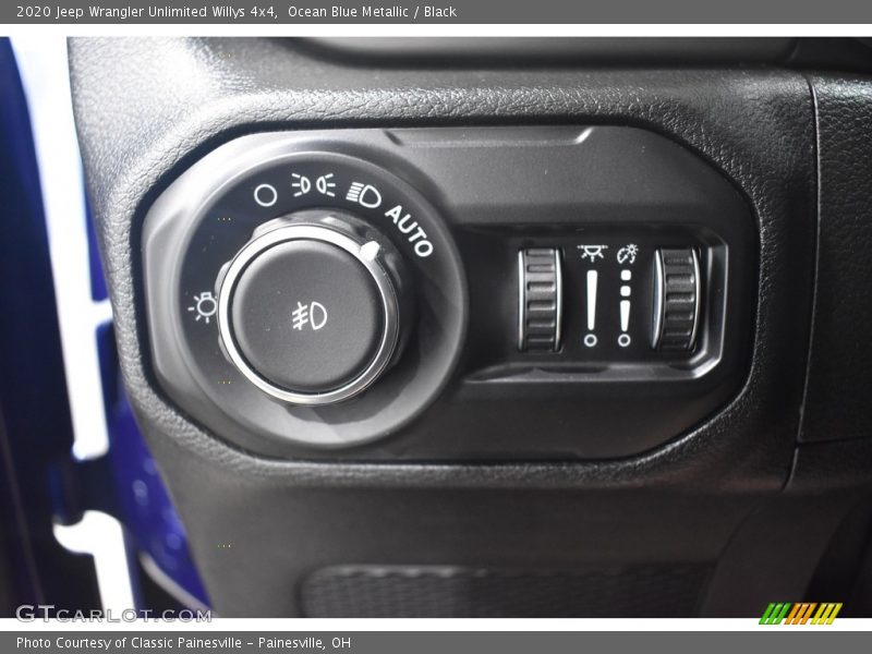 Ocean Blue Metallic / Black 2020 Jeep Wrangler Unlimited Willys 4x4