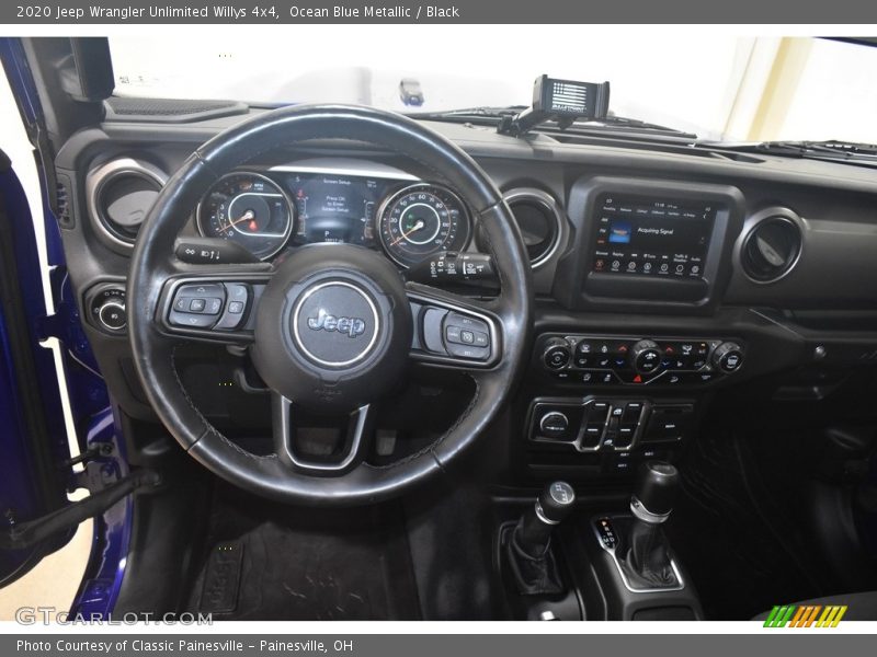 Ocean Blue Metallic / Black 2020 Jeep Wrangler Unlimited Willys 4x4