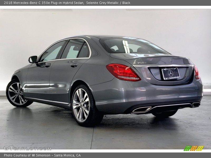 Selenite Grey Metallic / Black 2018 Mercedes-Benz C 350e Plug-in Hybrid Sedan
