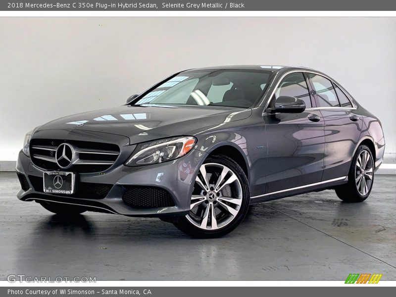 Selenite Grey Metallic / Black 2018 Mercedes-Benz C 350e Plug-in Hybrid Sedan