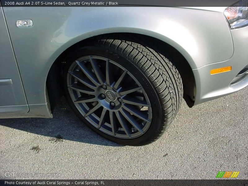 Quartz Grey Metallic / Black 2008 Audi A4 2.0T S-Line Sedan