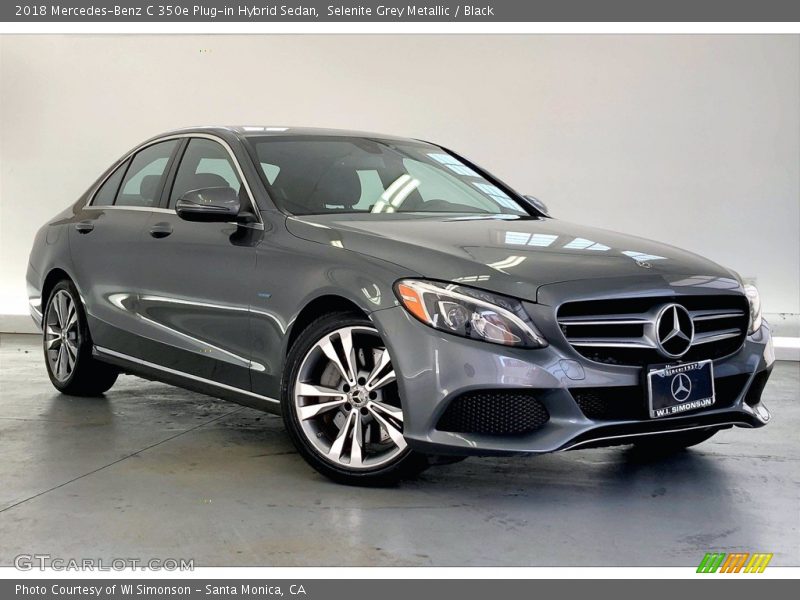 Selenite Grey Metallic / Black 2018 Mercedes-Benz C 350e Plug-in Hybrid Sedan
