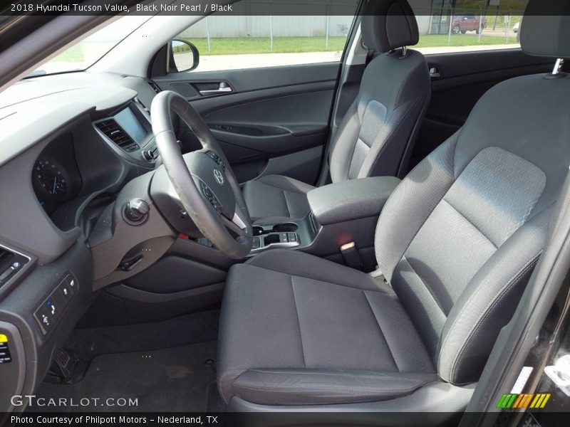 Front Seat of 2018 Tucson Value