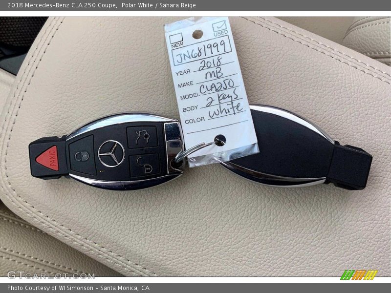 Polar White / Sahara Beige 2018 Mercedes-Benz CLA 250 Coupe
