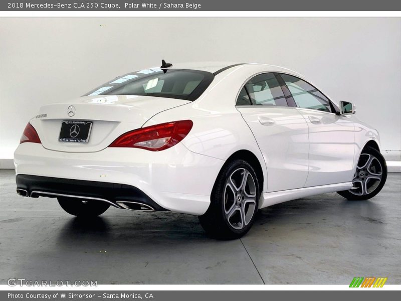 Polar White / Sahara Beige 2018 Mercedes-Benz CLA 250 Coupe