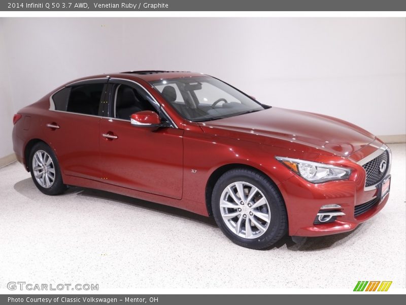 Venetian Ruby / Graphite 2014 Infiniti Q 50 3.7 AWD