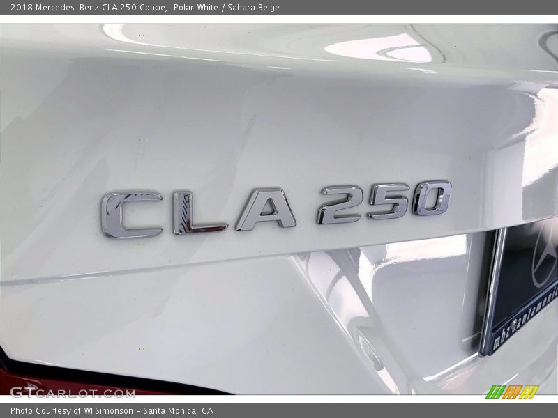 Polar White / Sahara Beige 2018 Mercedes-Benz CLA 250 Coupe