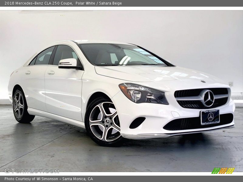 Polar White / Sahara Beige 2018 Mercedes-Benz CLA 250 Coupe