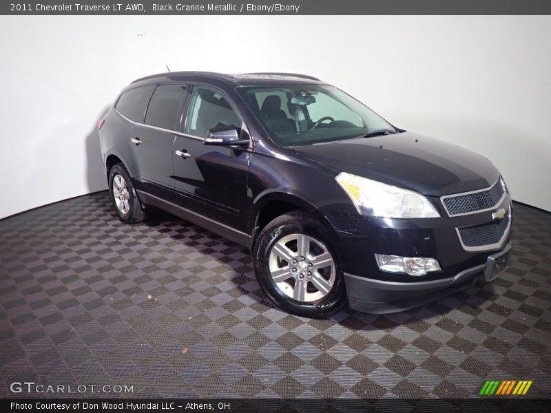 Black Granite Metallic / Ebony/Ebony 2011 Chevrolet Traverse LT AWD