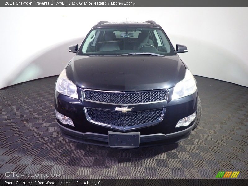 Black Granite Metallic / Ebony/Ebony 2011 Chevrolet Traverse LT AWD
