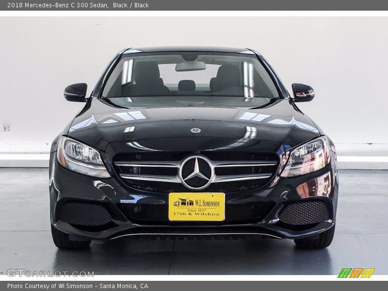 Black / Black 2018 Mercedes-Benz C 300 Sedan