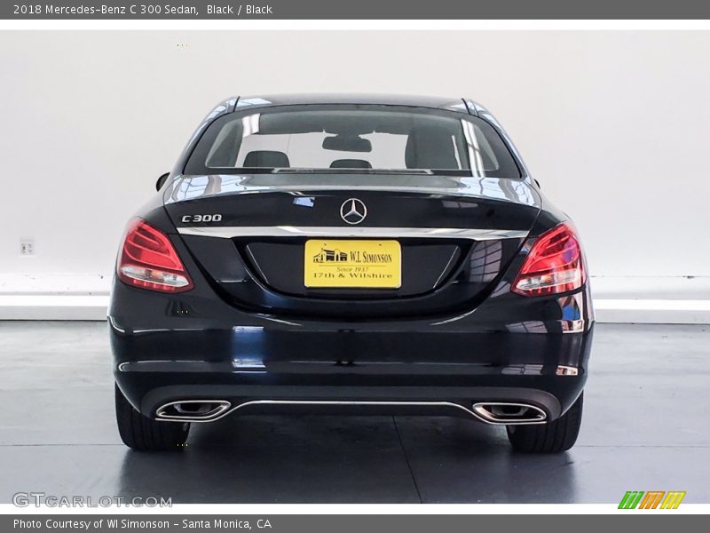 Black / Black 2018 Mercedes-Benz C 300 Sedan