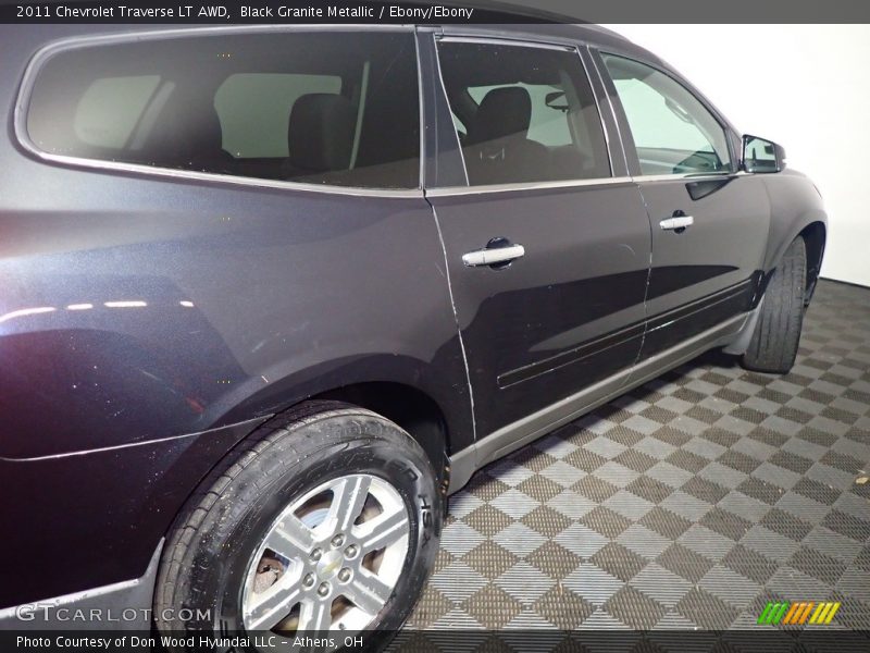 Black Granite Metallic / Ebony/Ebony 2011 Chevrolet Traverse LT AWD