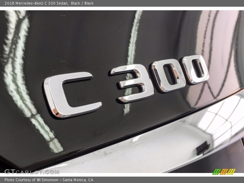 Black / Black 2018 Mercedes-Benz C 300 Sedan