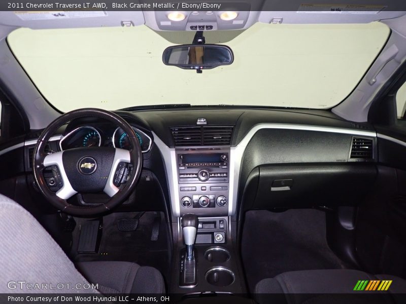 Black Granite Metallic / Ebony/Ebony 2011 Chevrolet Traverse LT AWD