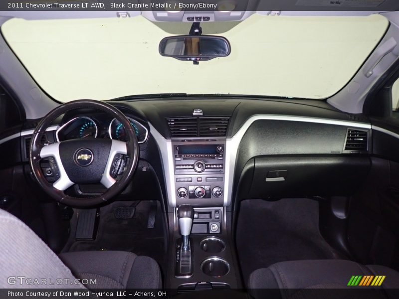 Black Granite Metallic / Ebony/Ebony 2011 Chevrolet Traverse LT AWD
