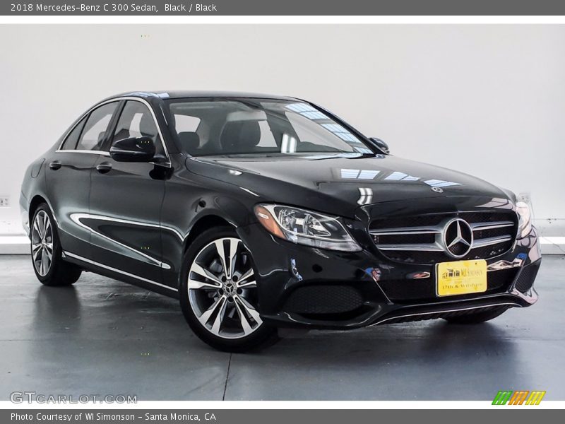 Black / Black 2018 Mercedes-Benz C 300 Sedan