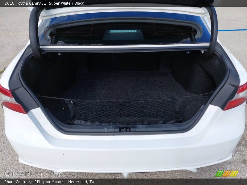 Super White / Black 2018 Toyota Camry SE