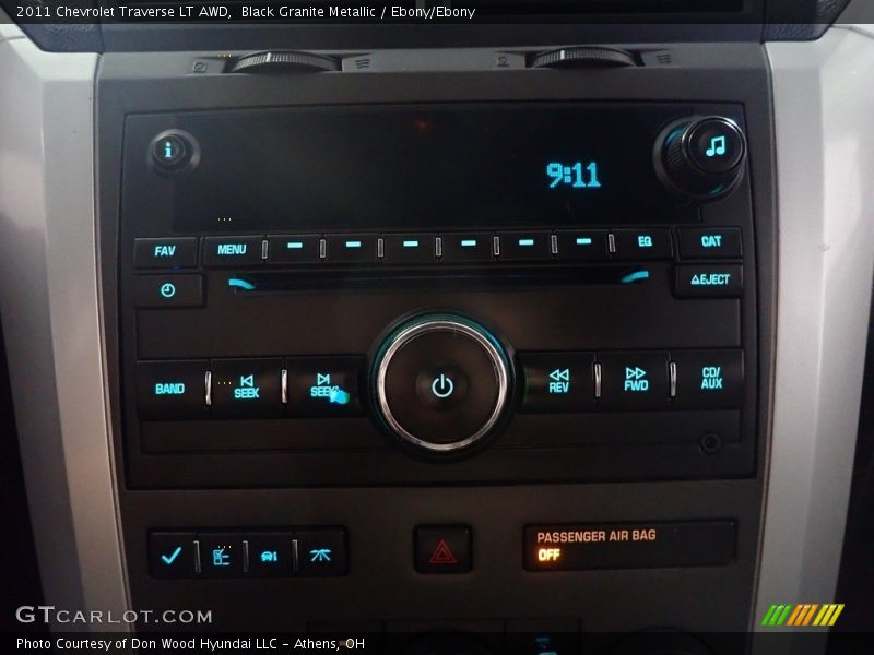 Black Granite Metallic / Ebony/Ebony 2011 Chevrolet Traverse LT AWD