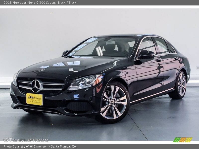 Black / Black 2018 Mercedes-Benz C 300 Sedan