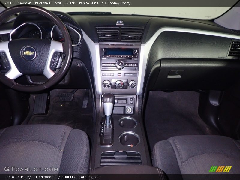 Black Granite Metallic / Ebony/Ebony 2011 Chevrolet Traverse LT AWD