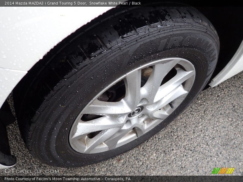 Snowflake White Pearl / Black 2014 Mazda MAZDA3 i Grand Touring 5 Door