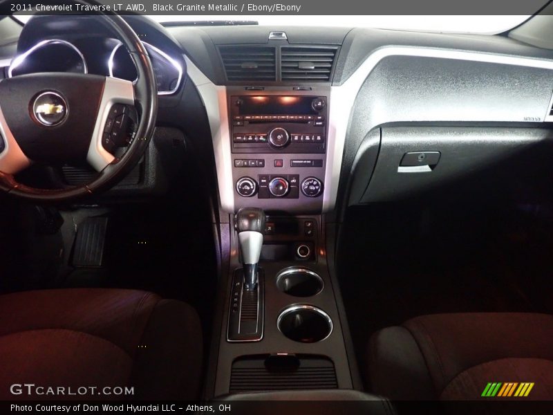 Black Granite Metallic / Ebony/Ebony 2011 Chevrolet Traverse LT AWD