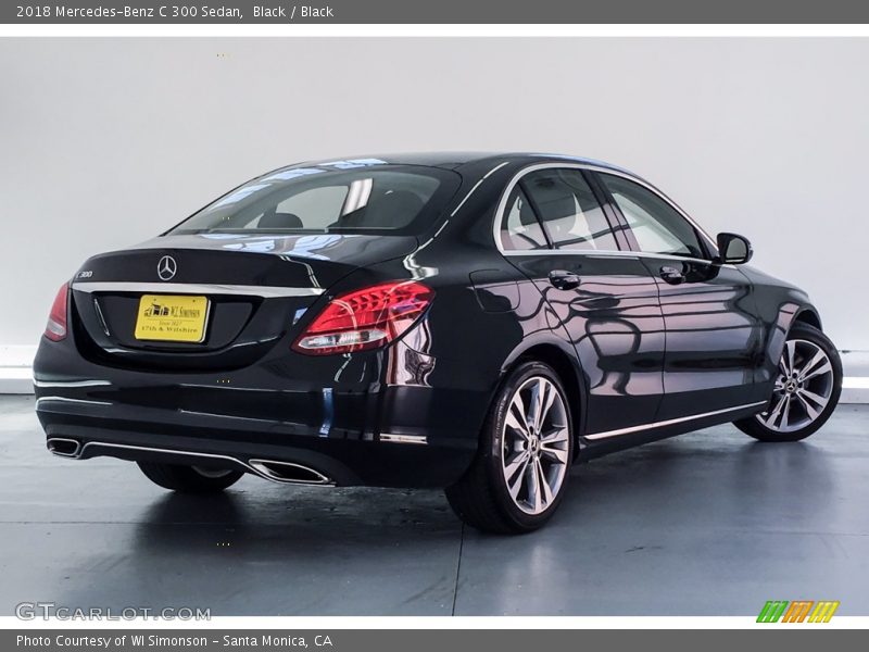 Black / Black 2018 Mercedes-Benz C 300 Sedan