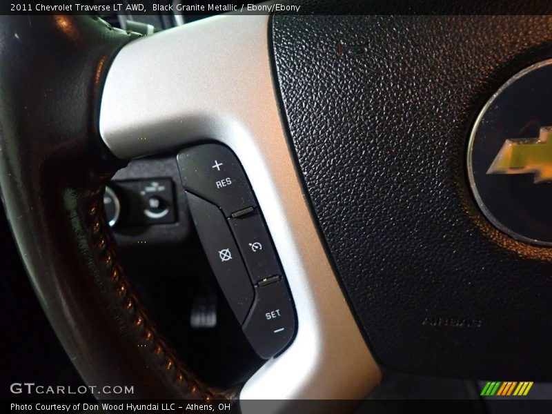Black Granite Metallic / Ebony/Ebony 2011 Chevrolet Traverse LT AWD