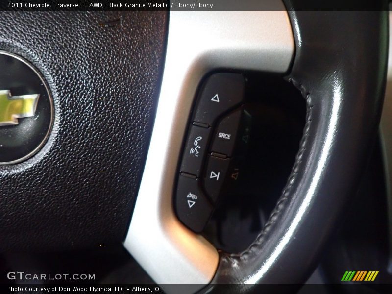 Black Granite Metallic / Ebony/Ebony 2011 Chevrolet Traverse LT AWD