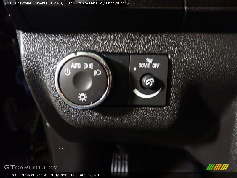 Black Granite Metallic / Ebony/Ebony 2011 Chevrolet Traverse LT AWD