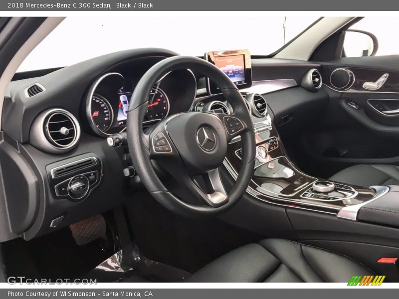 Black / Black 2018 Mercedes-Benz C 300 Sedan