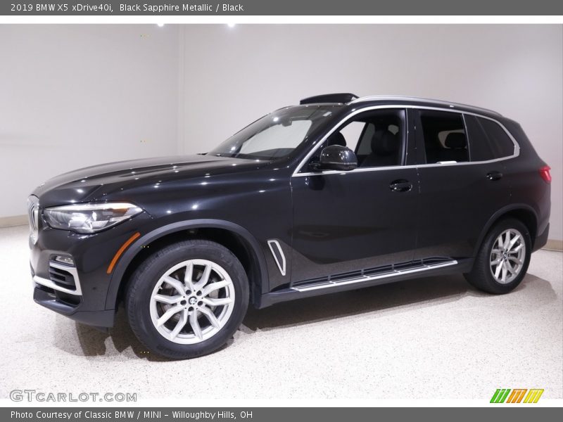 Black Sapphire Metallic / Black 2019 BMW X5 xDrive40i