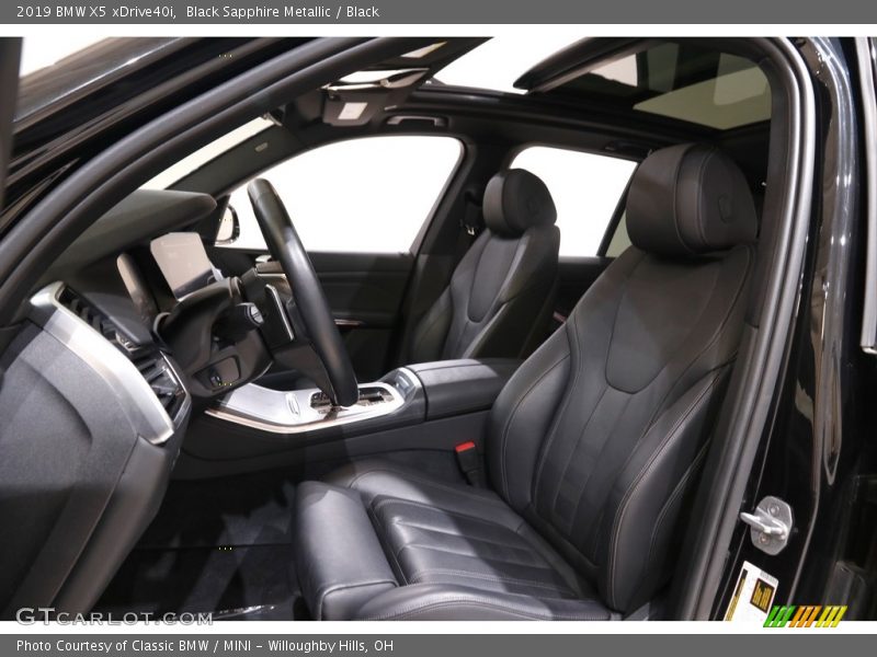 Black Sapphire Metallic / Black 2019 BMW X5 xDrive40i