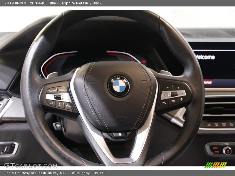 Black Sapphire Metallic / Black 2019 BMW X5 xDrive40i