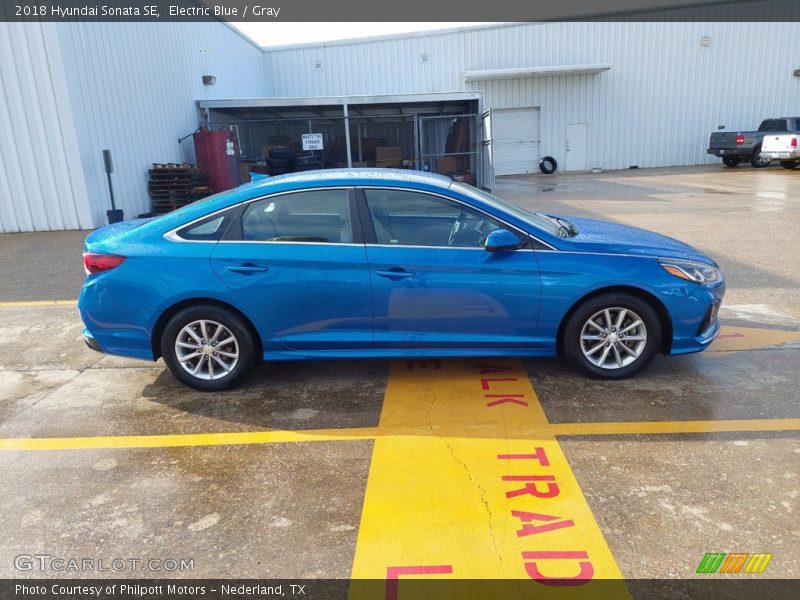 Electric Blue / Gray 2018 Hyundai Sonata SE