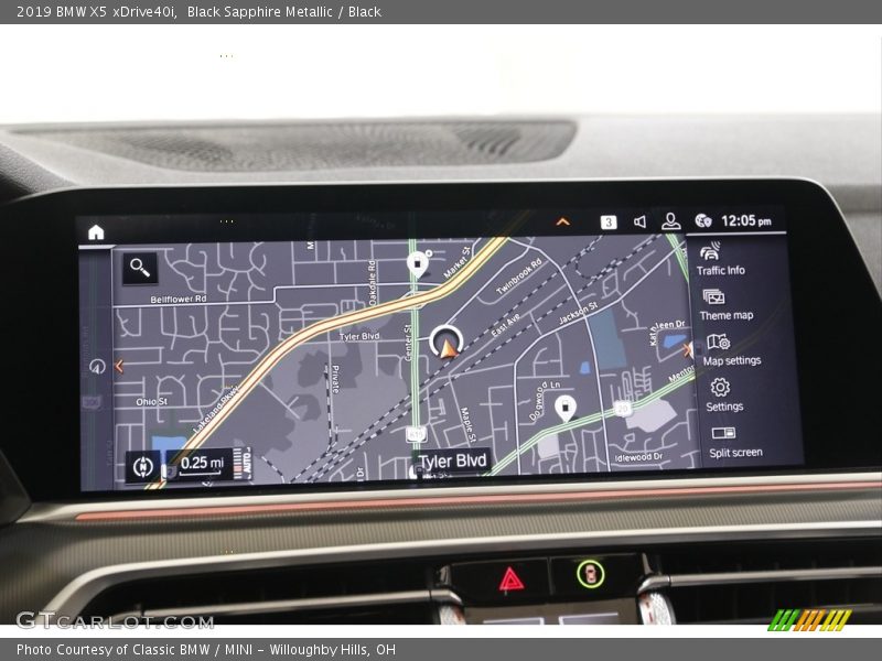 Black Sapphire Metallic / Black 2019 BMW X5 xDrive40i