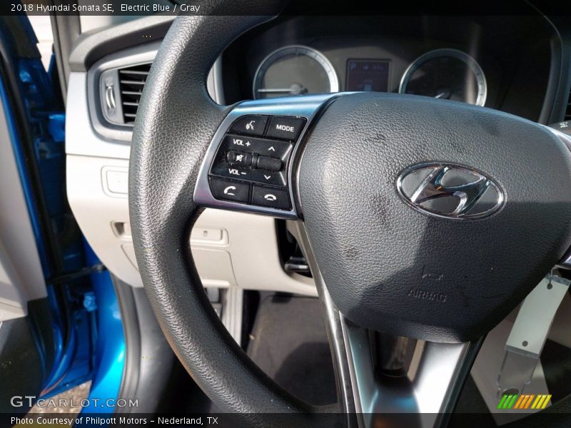 Electric Blue / Gray 2018 Hyundai Sonata SE