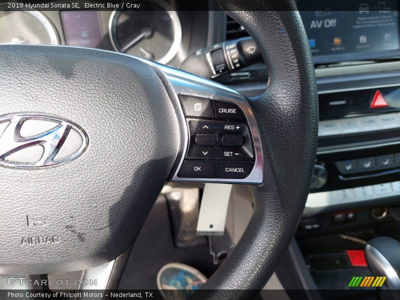 Electric Blue / Gray 2018 Hyundai Sonata SE