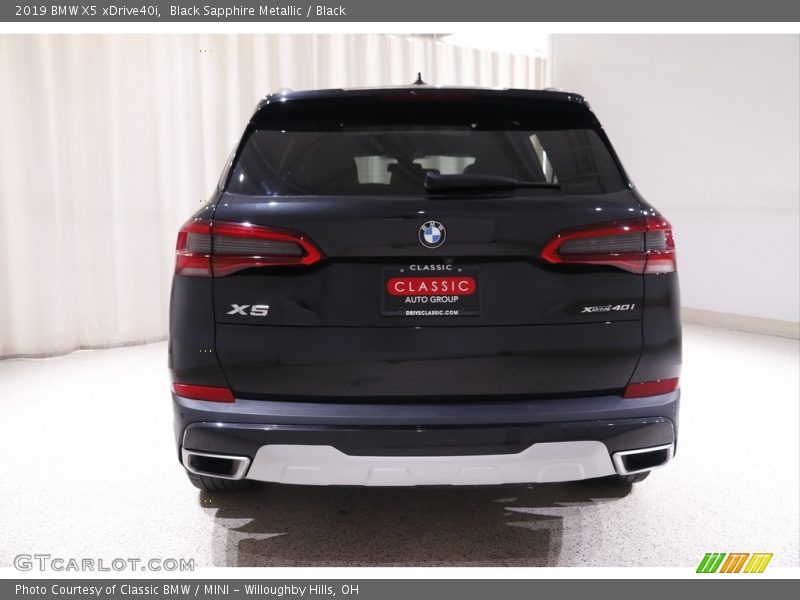 Black Sapphire Metallic / Black 2019 BMW X5 xDrive40i