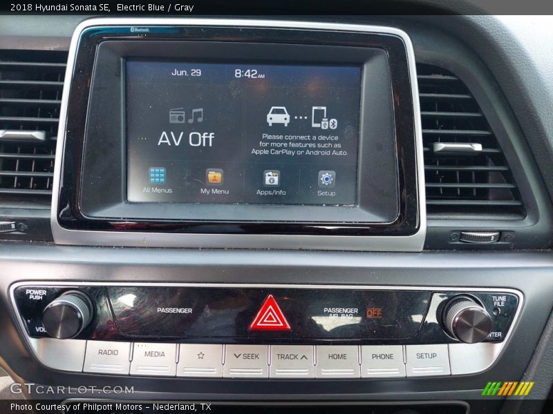 Electric Blue / Gray 2018 Hyundai Sonata SE