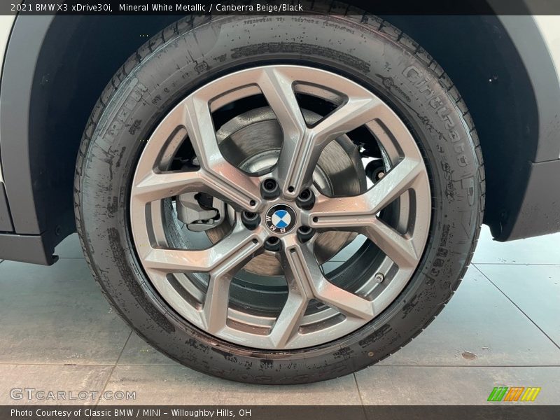 Mineral White Metallic / Canberra Beige/Black 2021 BMW X3 xDrive30i